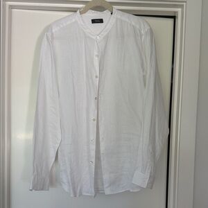 Theory Men's Classic White Casual Shirt